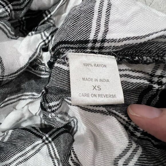 Dizzy Lizzy Plaid Crop Top with Ruffle Sleeves women’s top - Picture 5 of 6